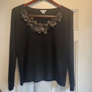 Hampshire Studio Black Sweater Size Medium